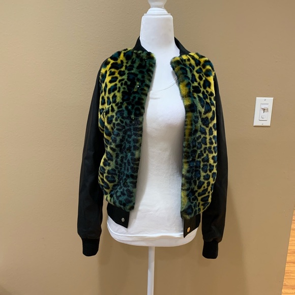 MOTHER Letterman leopard bomber jacket - Picture 3 of 13